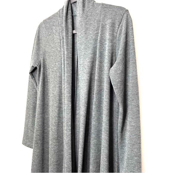 Rags & Couture Open Front Drape Cardigan Gray Size Small - Picture 3 of 10